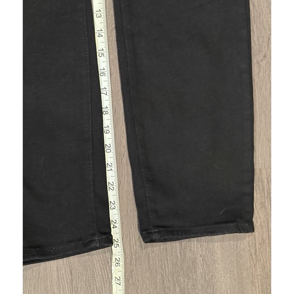 Good American Black Denim Zip-Front Collared Short Sleeve Jumpsuit M - Picture 9 of 10